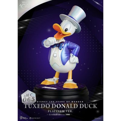 Disney: 100th Anniversary - Master Craft Tuxedo Donald Duck Platinum Version Statue Decoratie