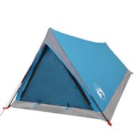 vidaXL Tent 2-persoons 200x120x88/62 cm 185T taft blauw - thumbnail