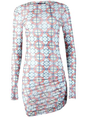 RTA robe en résille Leonor à coupe courte - Bleu