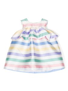 Hucklebones London robe rayée à détail de nœud - Multicolore