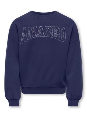 Kids ONLY winter sweater meisjes - blauw - KogKiki - oversize fit