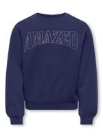 Kids ONLY winter sweater meisjes - blauw - KogKiki - oversize fit