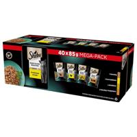 SHEBA Selection Select Slices Gevogelte Smaak - nat kattenvoer - 40 x 85g