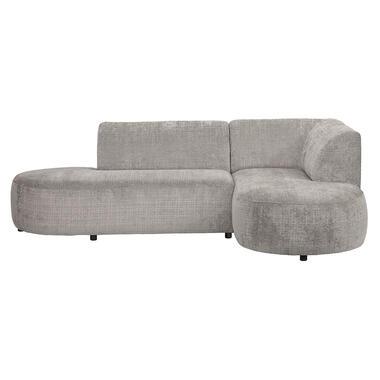 Hoekbank Luna rechts - stof Cremona - beige - Leen Bakker
