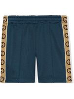 Gucci Kids pantalon Interlocking G - Bleu