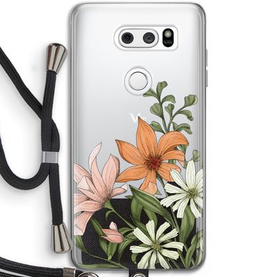 Floral bouquet: LG V30 Transparant Hoesje met koord