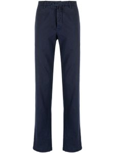 Kiton pantalon chino à taille mi-haute - Bleu