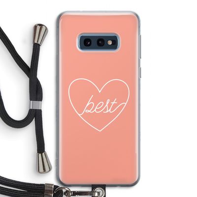 Best heart: Samsung Galaxy S10e Transparant Hoesje met koord