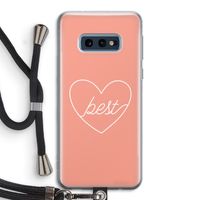 Best heart: Samsung Galaxy S10e Transparant Hoesje met koord