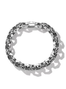 David Yurman bracelet Torqued Faceted en argent sterling serti de diamants