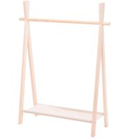 H&S collection Kledingrek - voor kinderen - hout - 80 x 100 cm - kapstok