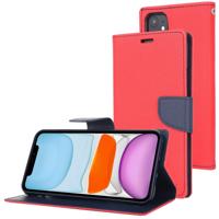 Voor iPhone 11 kwik GOOSPERY FANCY dagboek horizontale Flip lederen draagtas met houder & kaartsleuven & portemonnee (rood)