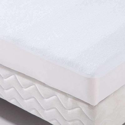 Bescherming beddengoed waterdichte hoes Transalese 100% katoenen spons 80x190 cm wit