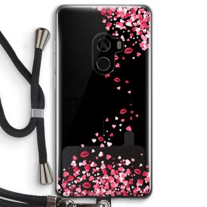 Hartjes en kusjes: Xiaomi Mi Mix 2 Transparant Hoesje met koord