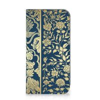 iPhone 15 Smart Cover Beige Flowers - thumbnail