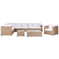 Beliani XXL - Loungeset-Beige-PE rotan