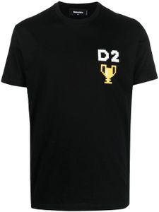 DSQUARED2 t-shirt à imprimé pixelisé - Noir