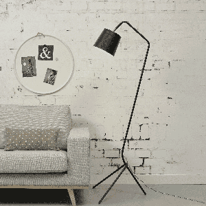 its about RoMi Vloerlamp Barcelona 155cm - Zwart