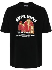 AAPE BY *A BATHING APE® t-shirt à imprimé Aape Unus - Noir