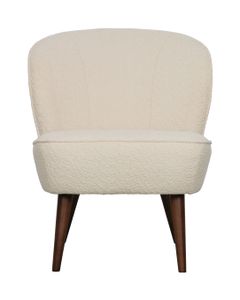 WOOOD Fauteuil Sara Bouclé - Creme