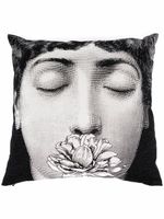 Fornasetti coussin à imprimé Lina Cavalieri - Blanc - thumbnail