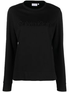 Calvin Klein sweat à logo brodé - Noir