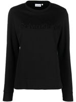 Calvin Klein sweat à logo brodé - Noir