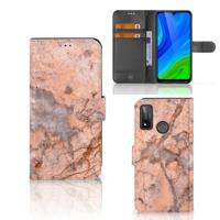 Huawei P Smart 2020 | Bookcase | Marmer Oranje