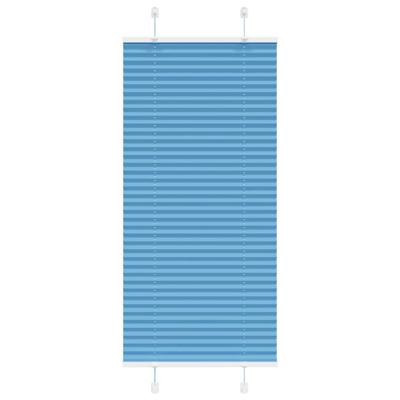 Pliss rolgordijn 60x100 cm stofbreedte 59,4 cm polyester blauw