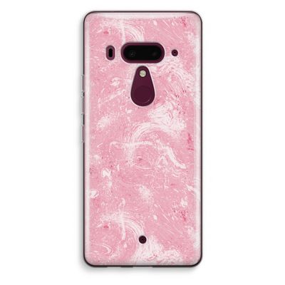 Abstract Painting Pink: HTC U12+ Transparant Hoesje