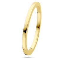 14k Gouden Bangle met Scharnier - Vlakke Buis 5 mm, Diameter 60 mm