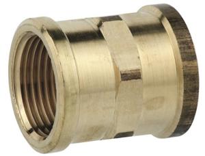 Kirchhoff Rood messing dubbele contactdoos, blank, 1"IT, (3270) - 988953413