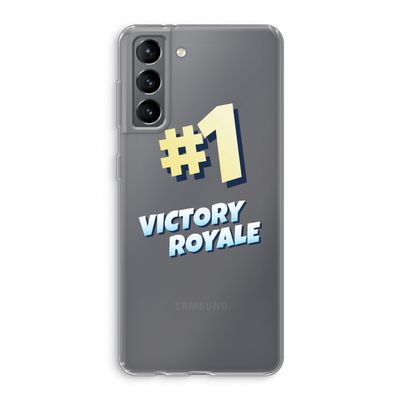 Victory Royale: Samsung Galaxy S21 Transparant Hoesje