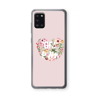 GRL PWR Flower: Samsung Galaxy A31 Transparant Hoesje