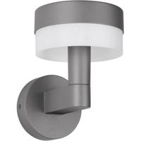 LED Tuinverlichting - Wandlamp Buitenlamp - Trion Kenzo - 8W - 800 lumen - 3000K - Warm Wit - Antraciet - Aluminium