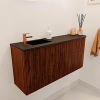 Toiletmeubel Mondiaz Joya | 91.6 cm | Meubelkleur Ruby | Faye wastafel Urban Links | 1 kraangat