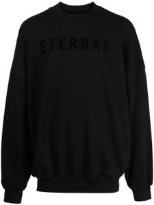 Fear Of God sweat à slogan Eternal imprimé - Noir