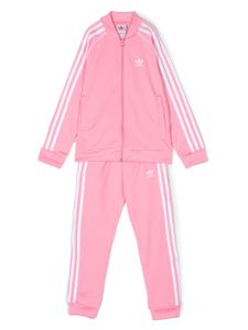 adidas Kids survêtement rayé à logo brodé - Rose