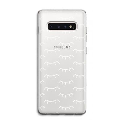 Wimpers: Samsung Galaxy S10 4G Transparant Hoesje