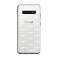 Wimpers: Samsung Galaxy S10 4G Transparant Hoesje
