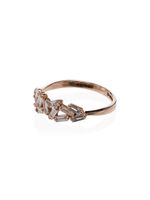 Suzanne Kalan bague sertie de diamants - Rose - thumbnail