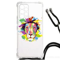 Samsung Galaxy A53 Stevig Bumper Hoesje Lion Color - thumbnail
