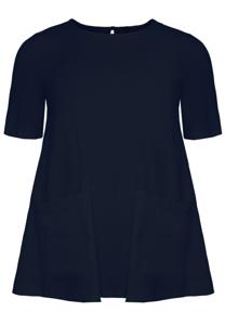 Yoek Tuniek A-lijn met zakken | Blauw | Maat 54/56