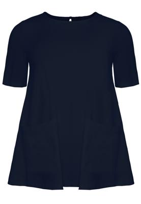 Yoek Tuniek A-lijn met zakken | Blauw | Maat 54/56