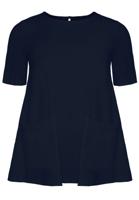 Yoek Tuniek A-lijn met zakken | Blauw | Maat 54/56