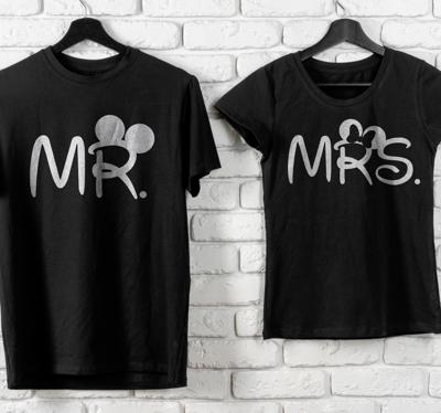 Couple T Shirts Matched mickey en minnie