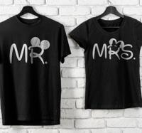 Couple T Shirts Matched mickey en minnie
