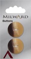 Milward Knoop Mat Bruin/Beige 22mm (2 stuks)