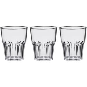 Shotglazen - 6x stuks - 40 ml - onbreekbaar kunststof - transparant - shotglaasjes