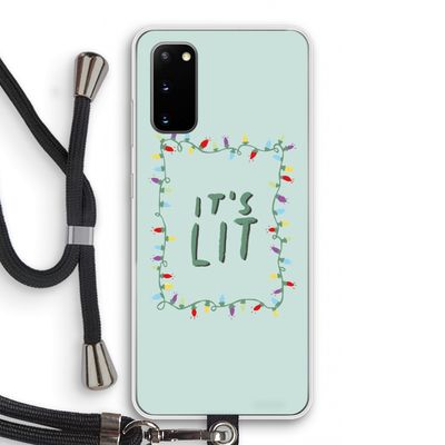 It's Lit: Samsung Galaxy S20 Transparant Hoesje met koord